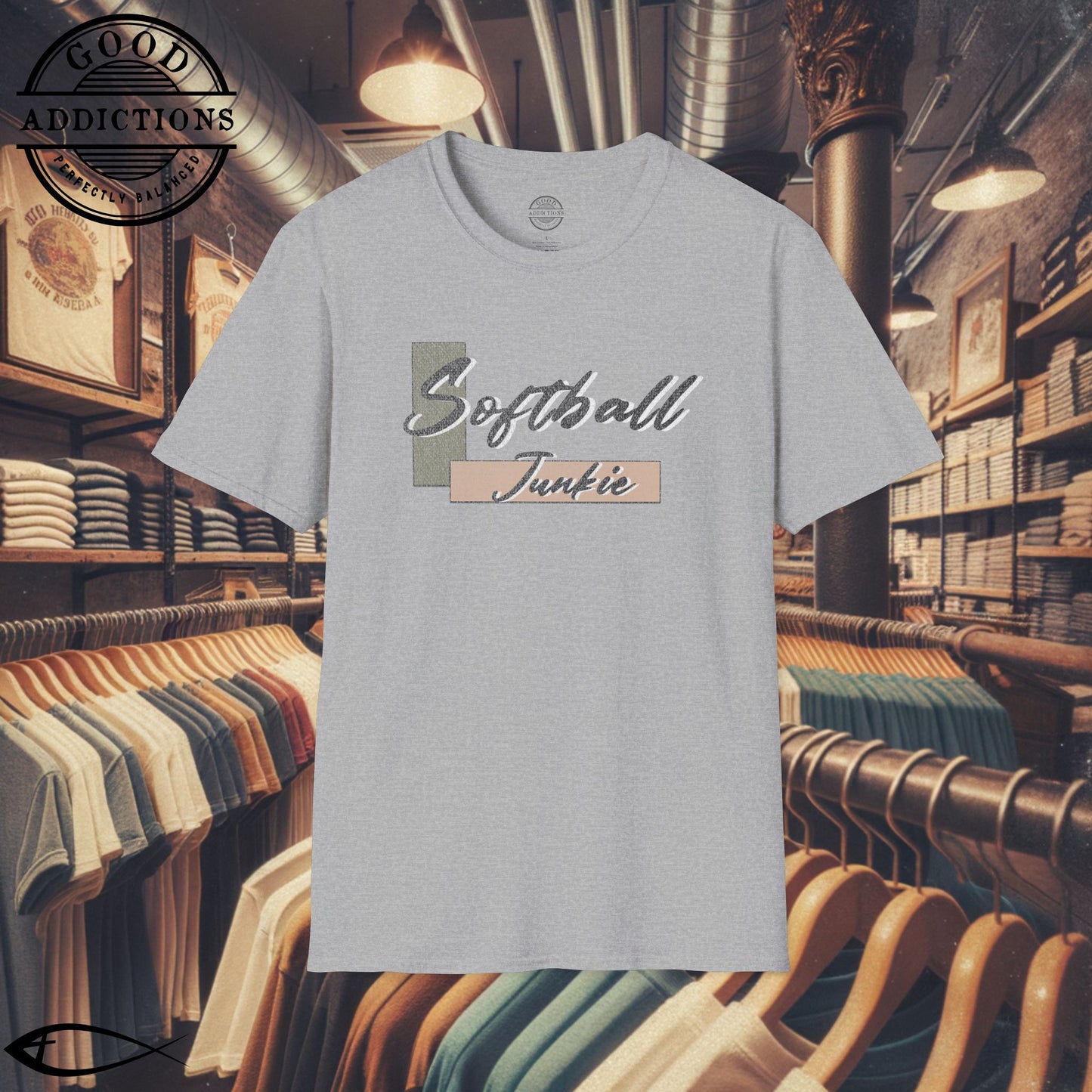 Softball Junkie T-Shirt – Bold Tee for Players, Coaches & Fans Who Live for the Game