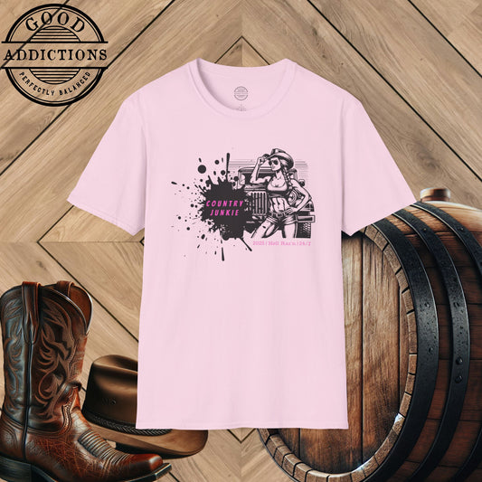 Country Girl Junkie T-Shirt – “Southern Soul” Good Addictions Tee for Rodeo Babes, Wild Hearts & Down-Home Dreamers