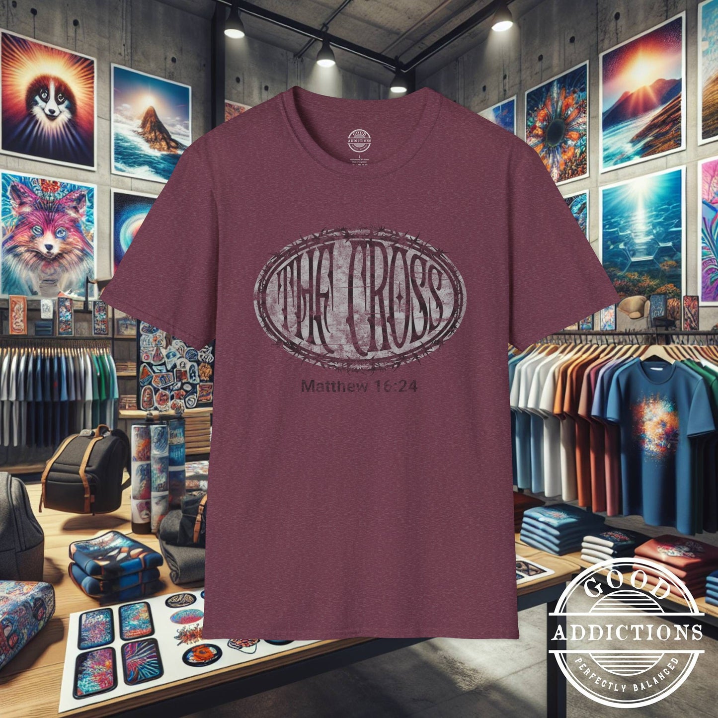 Take Up Your Cross – Matthew 16:24 T-Shirt – Bold Christian Discipleship Graphic Tee