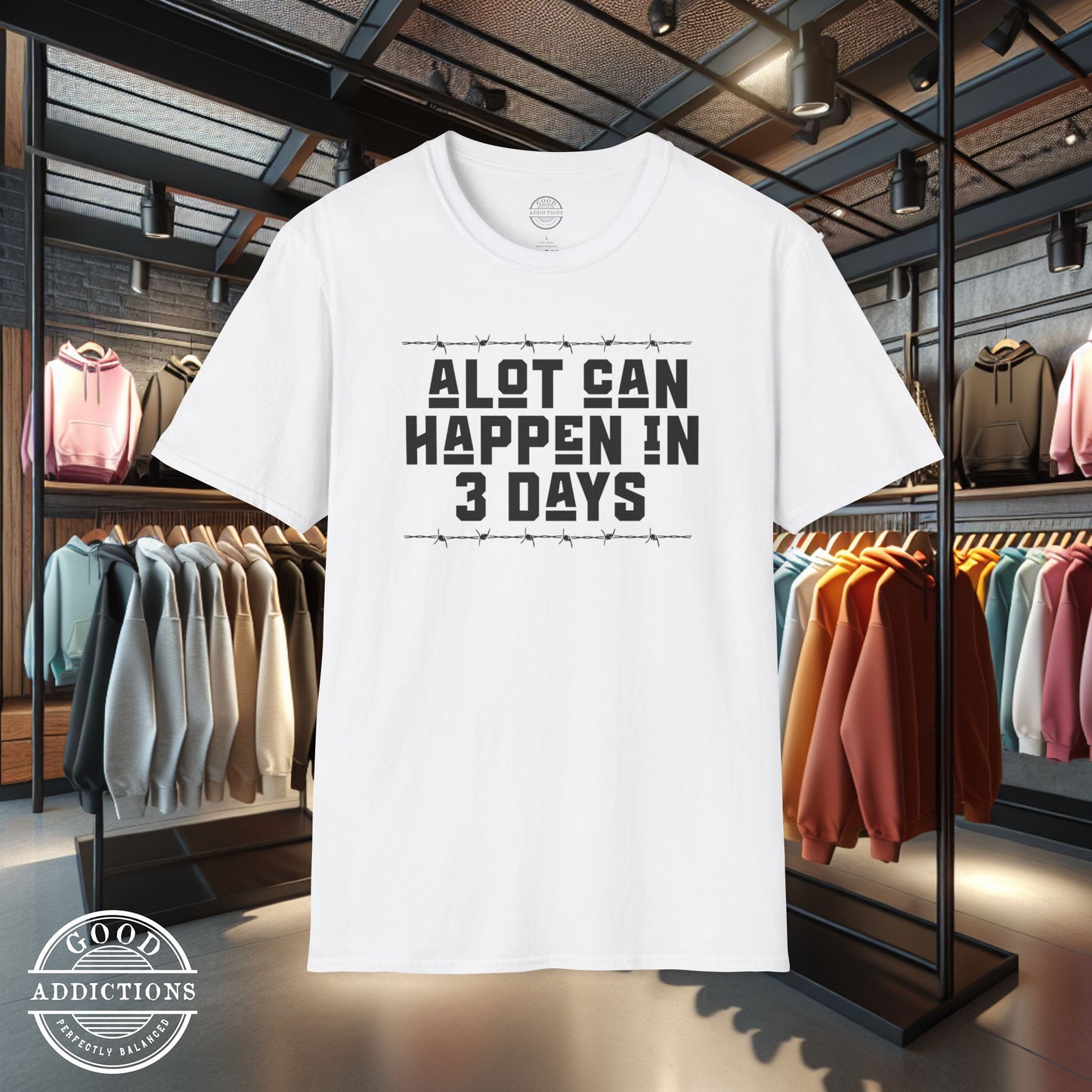 A Lot Can Happen in 3 Days T-Shirt – “Faith Over Fear” Christian Tee for Believers, Easter Worshippers & Hope Seekers