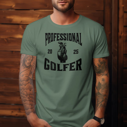 Professional Golfer T-Shirt – “Game On” Clean Golf Tee for Players, Coaches & Confident Swingers