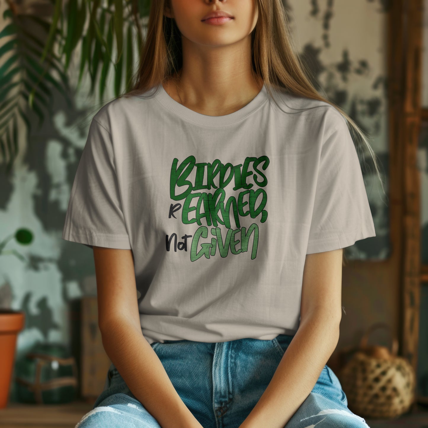 Birdies Are Earned Not Given T-Shirt – “Grind Mode Golf” Tee for Players, Clutch Putters & Serious Swingers