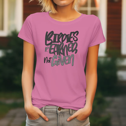 Birdies Are Earned Not Given T-Shirt – “Grind Mode Golf” Tee for Players, Clutch Putters & Serious Swingers