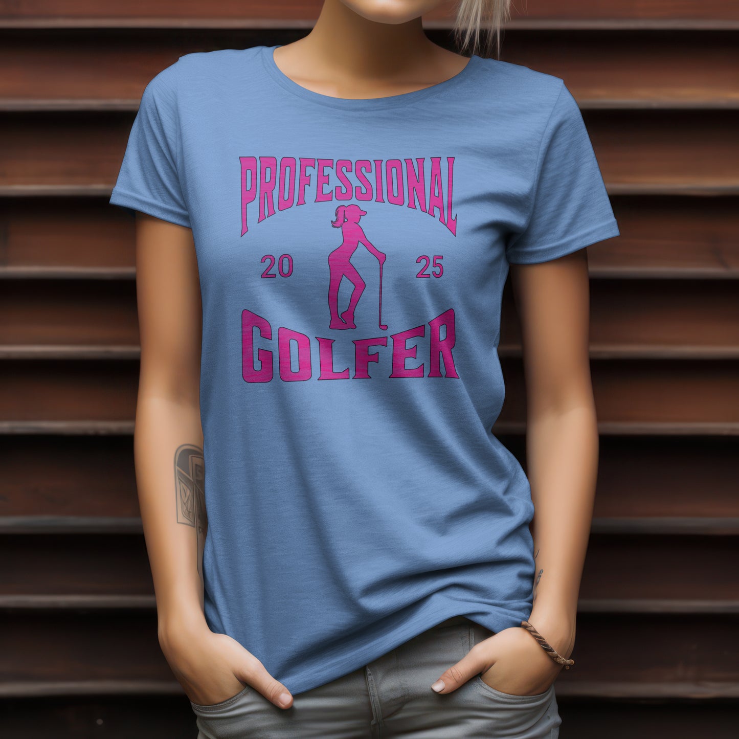Professional Golfer T-Shirt – “Women’s Edition” Bold Golf Tee for Confident Players, Golf Babes & Fairway Queens
