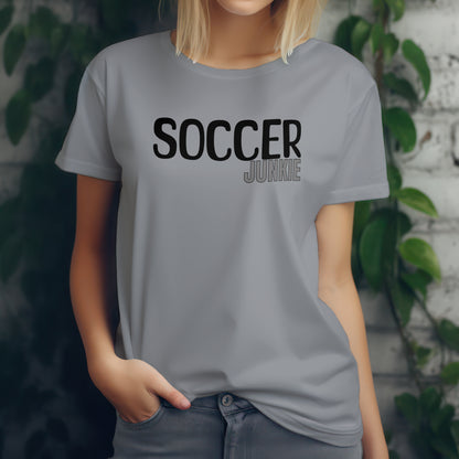Soccer Junkie T-Shirt – “Pitch Obsessed” Good Addictions Tee for Players, Fans & Football Fanatics