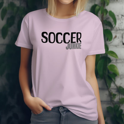 Soccer Junkie T-Shirt – “Pitch Obsessed” Good Addictions Tee for Players, Fans & Football Fanatics