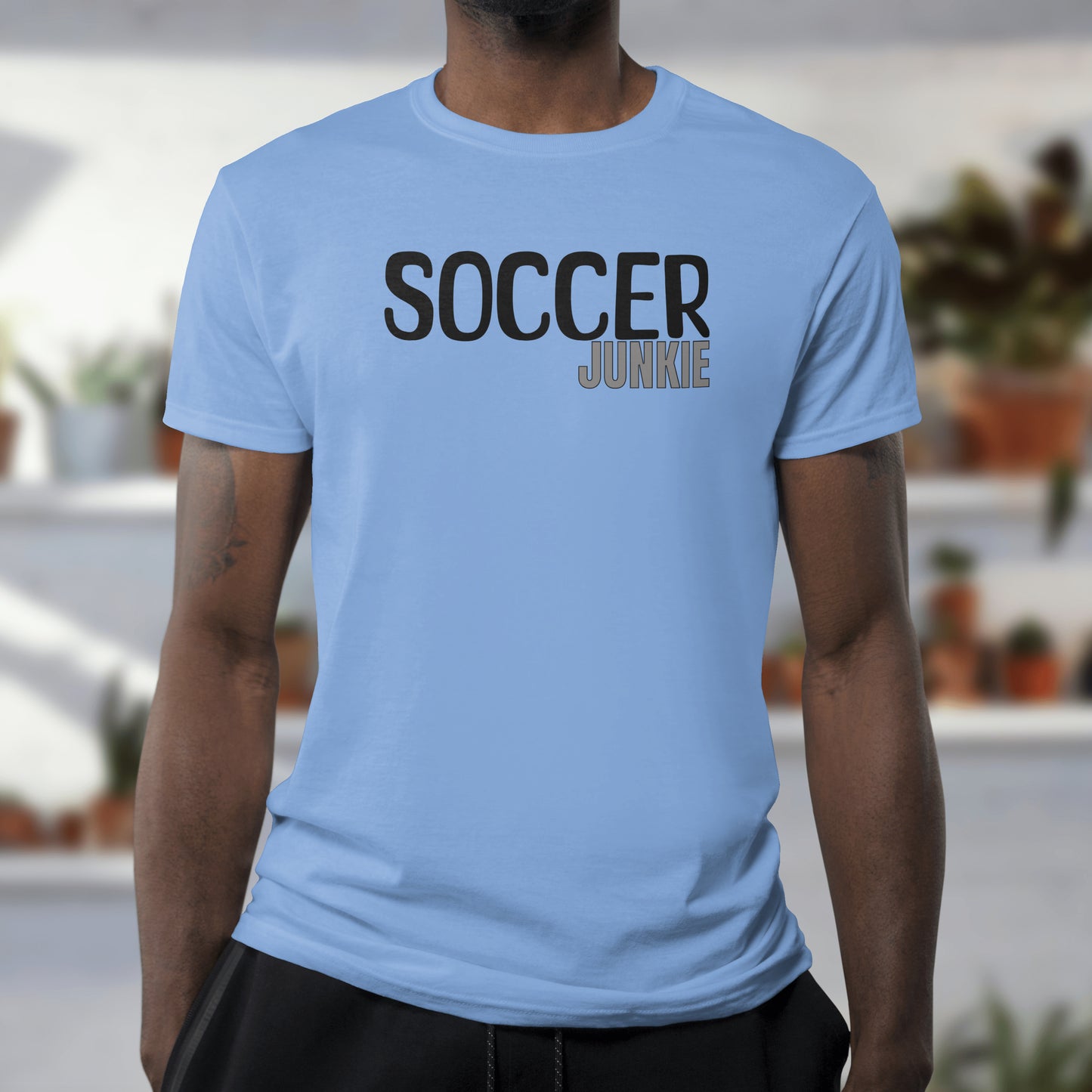 Soccer Junkie T-Shirt – “Pitch Obsessed” Good Addictions Tee for Players, Fans & Football Fanatics