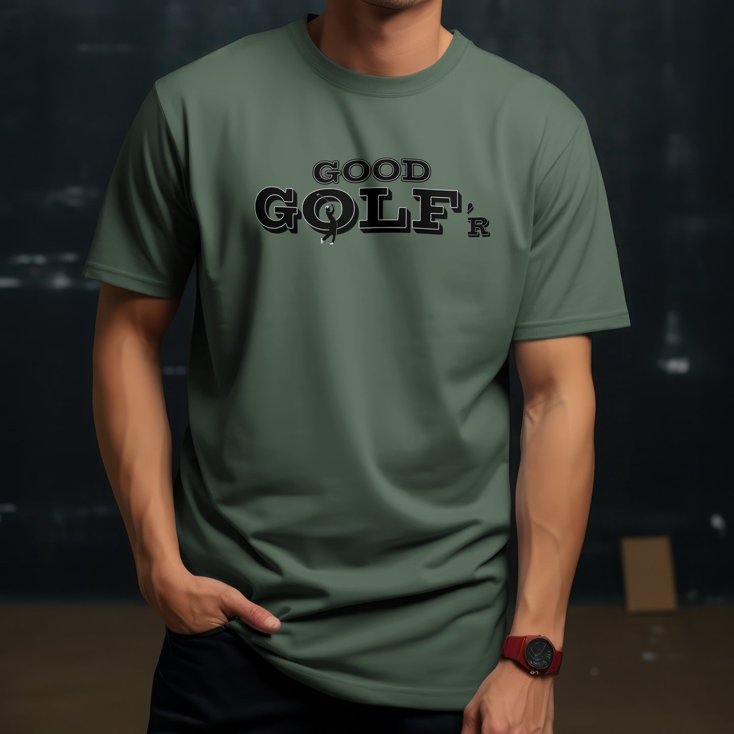 Good Golf’r T-Shirt – “Play Nice. Swing Smooth.” Good Addictions Tee for Weekend Warriors, Casual Players & Golf Addicts