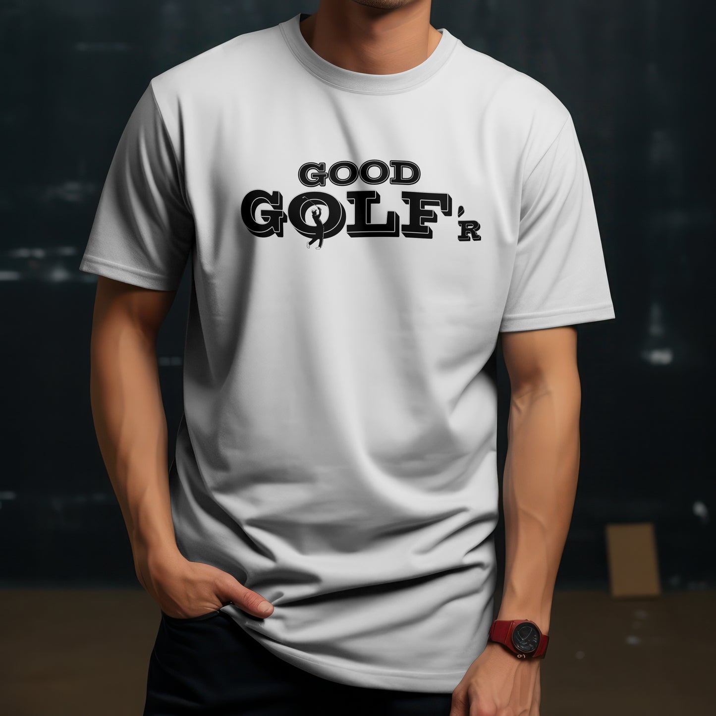 Good Golf’r T-Shirt – “Play Nice. Swing Smooth.” Good Addictions Tee for Weekend Warriors, Casual Players & Golf Addicts