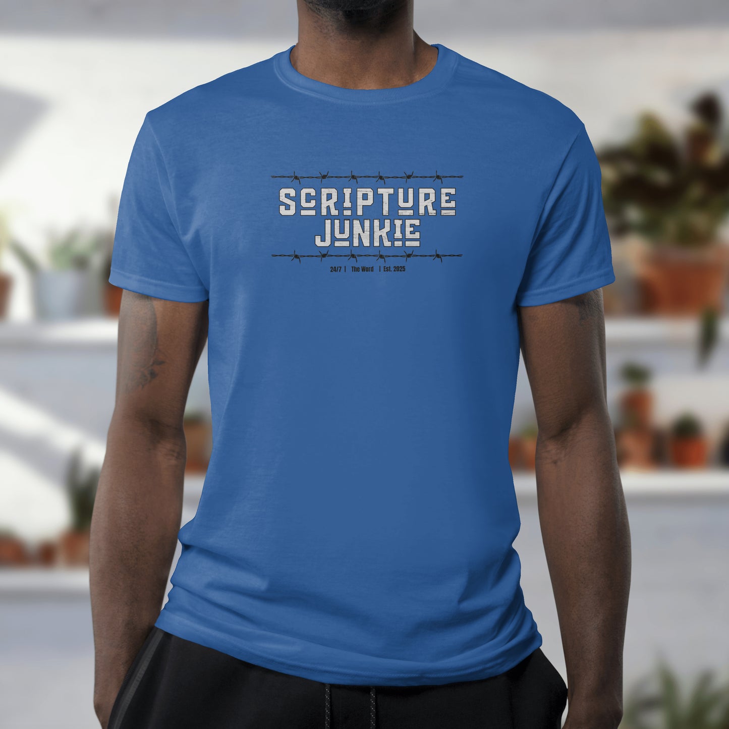 Scripture Junkie -Unisex 100% Cotton Softstyle T-Shirt
