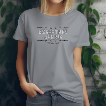 Scripture Junkie -Unisex 100% Cotton Softstyle T-Shirt
