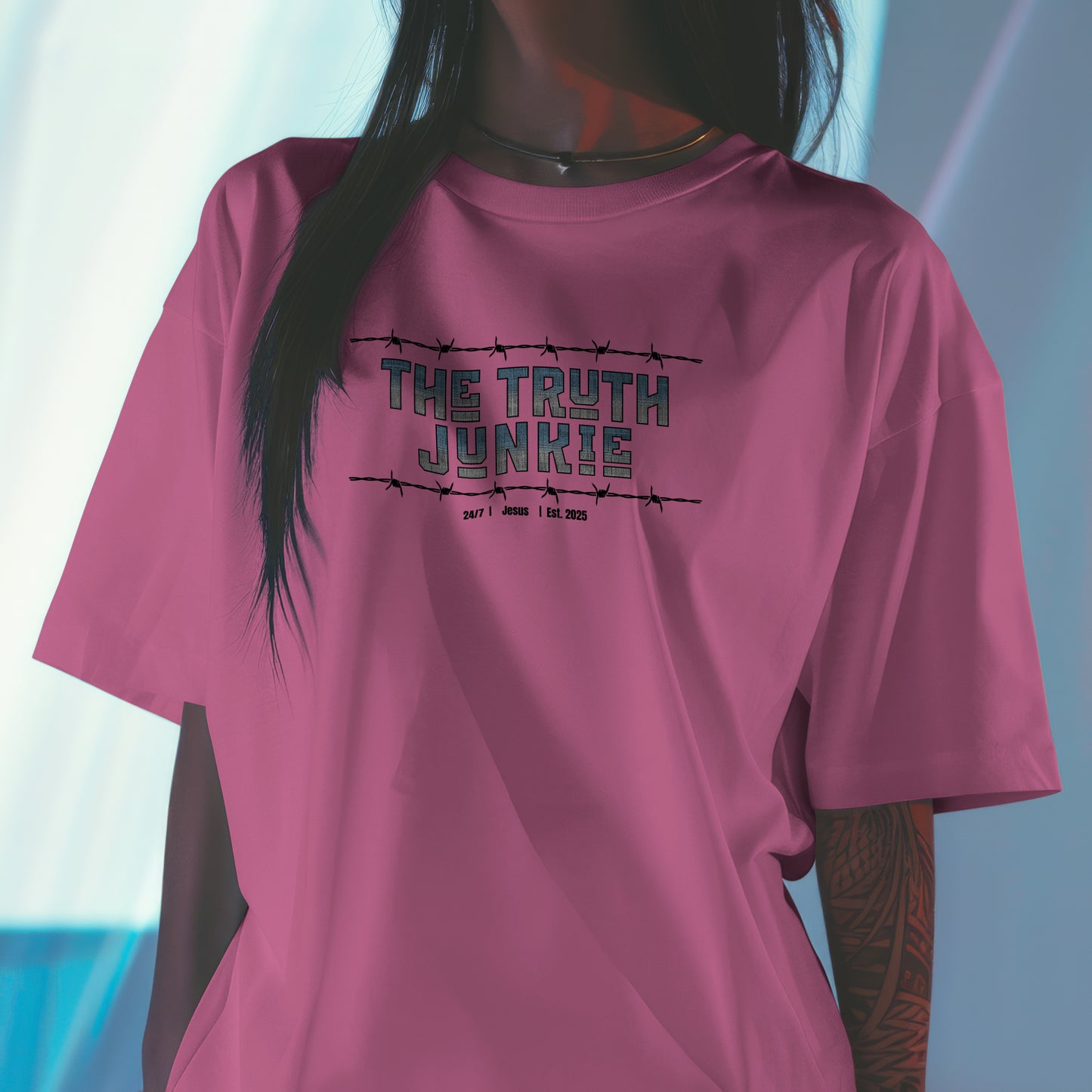 Truth Junkie -Unisex 100% Cotton T-Shirt -Faith Inspired