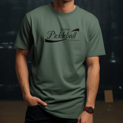 Enjoy Pickleball T-Shirt – “Chill & Dink” Good Addictions Tee for Paddle Lovers, Court Jokers & Pickleball Addicts