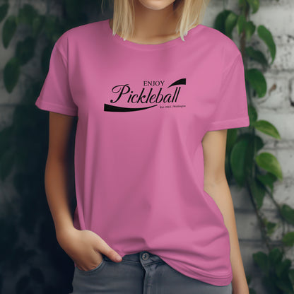 Enjoy Pickleball T-Shirt – “Chill & Dink” Good Addictions Tee for Paddle Lovers, Court Jokers & Pickleball Addicts