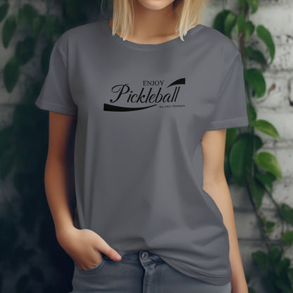 Enjoy Pickleball T-Shirt – “Chill & Dink” Good Addictions Tee for Paddle Lovers, Court Jokers & Pickleball Addicts