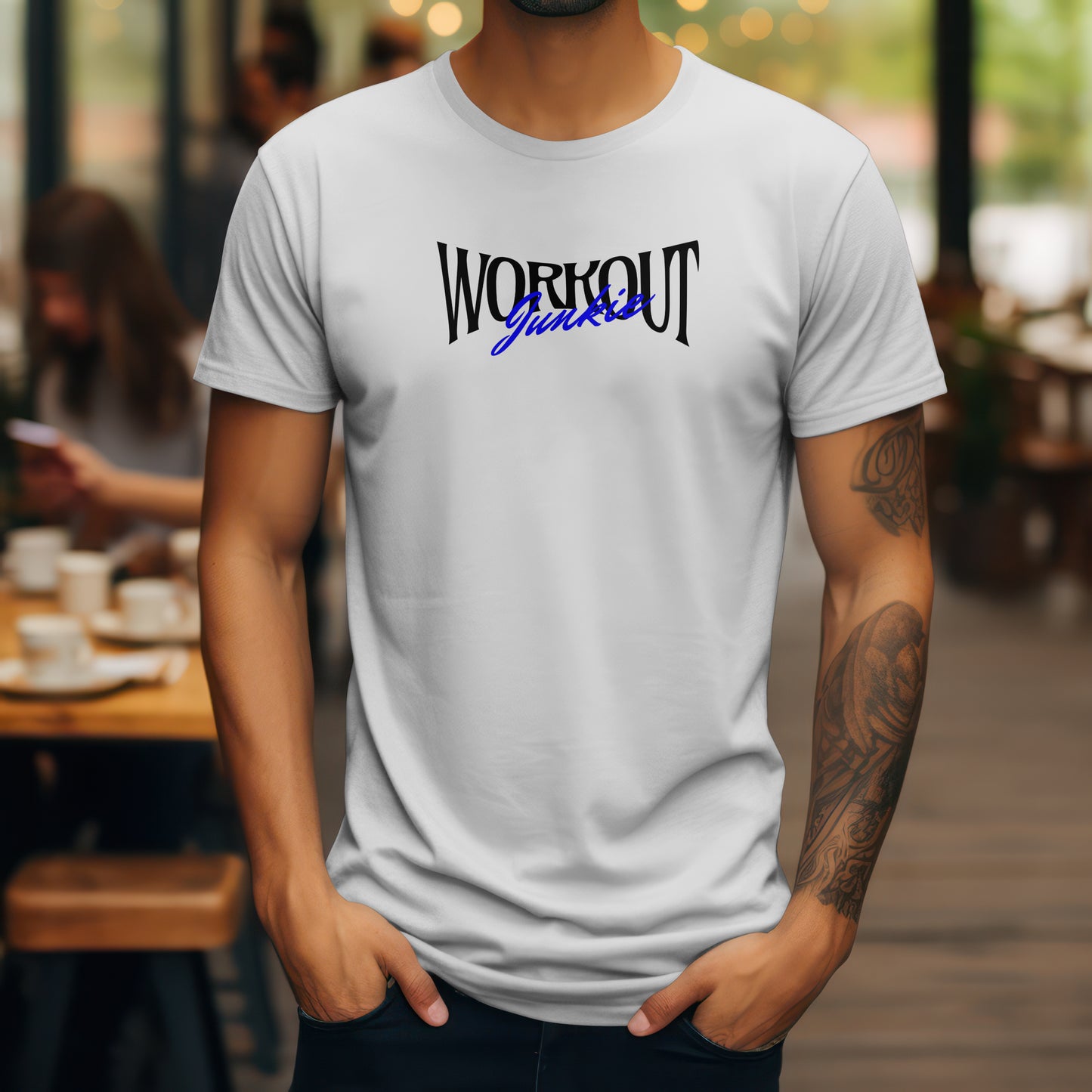 Workout Junkie T-Shirt – “Fitness Obsessed” Gym Motivation Tee for Lifters, Cardio Kings & Sweat Addicts
