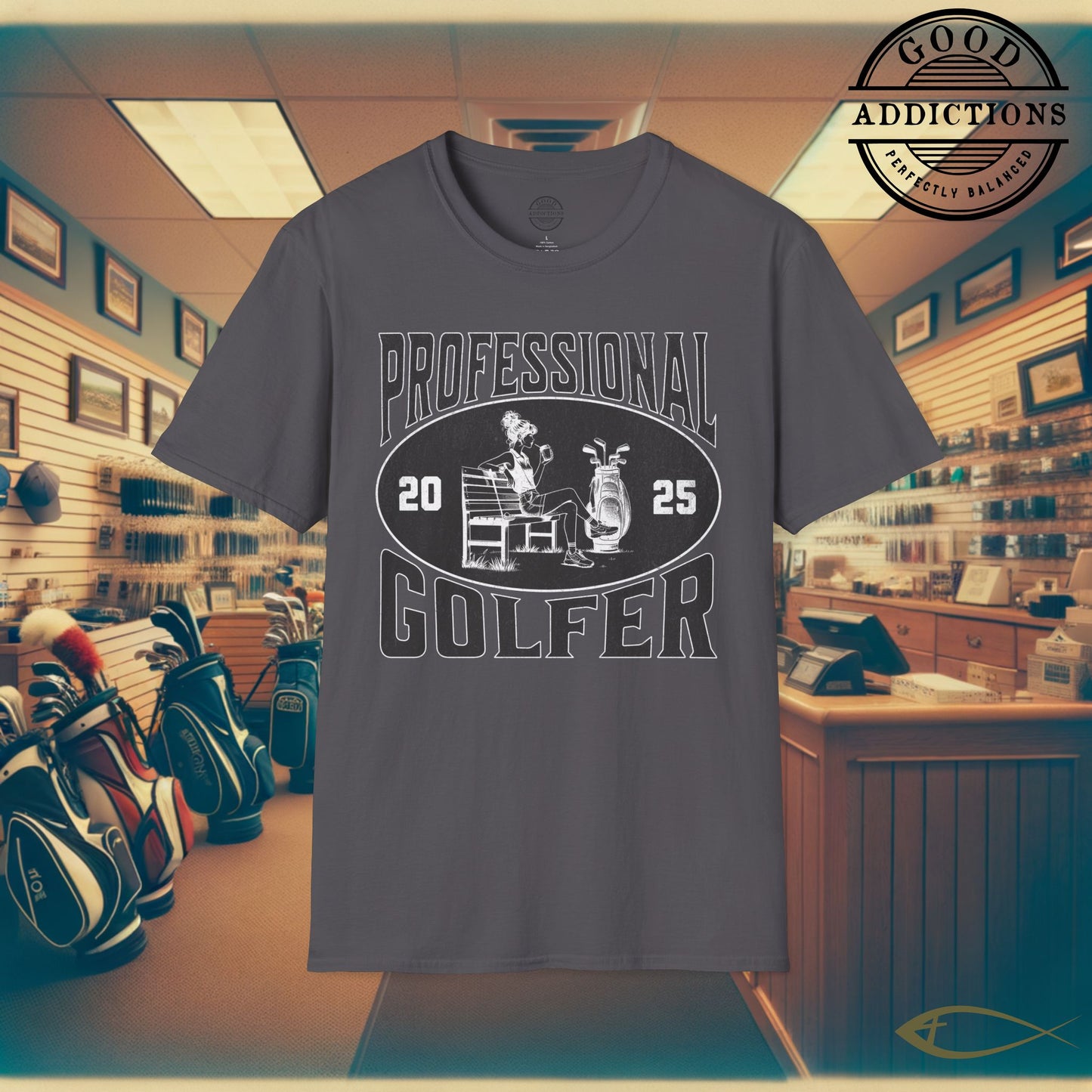 Professional Golfer T-Shirt – “Fit Girl Edition” Athletic Golf Tee for Stylish Swingers, Golf Babes & Course Queens
