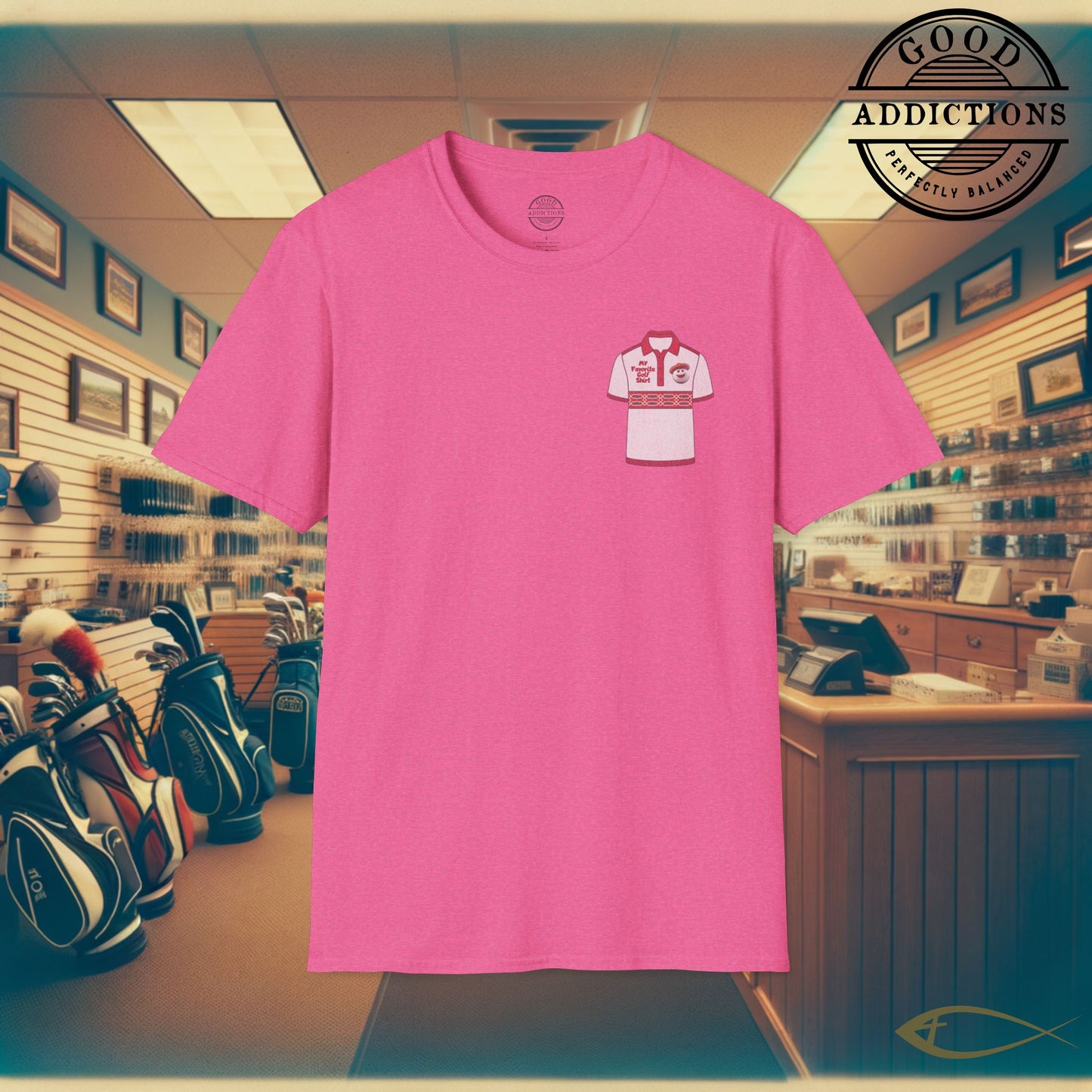 My Favorite Golf Shirt – Funny Minimalist Tee with Shirt Logo – Golf Humor for Players & Fans