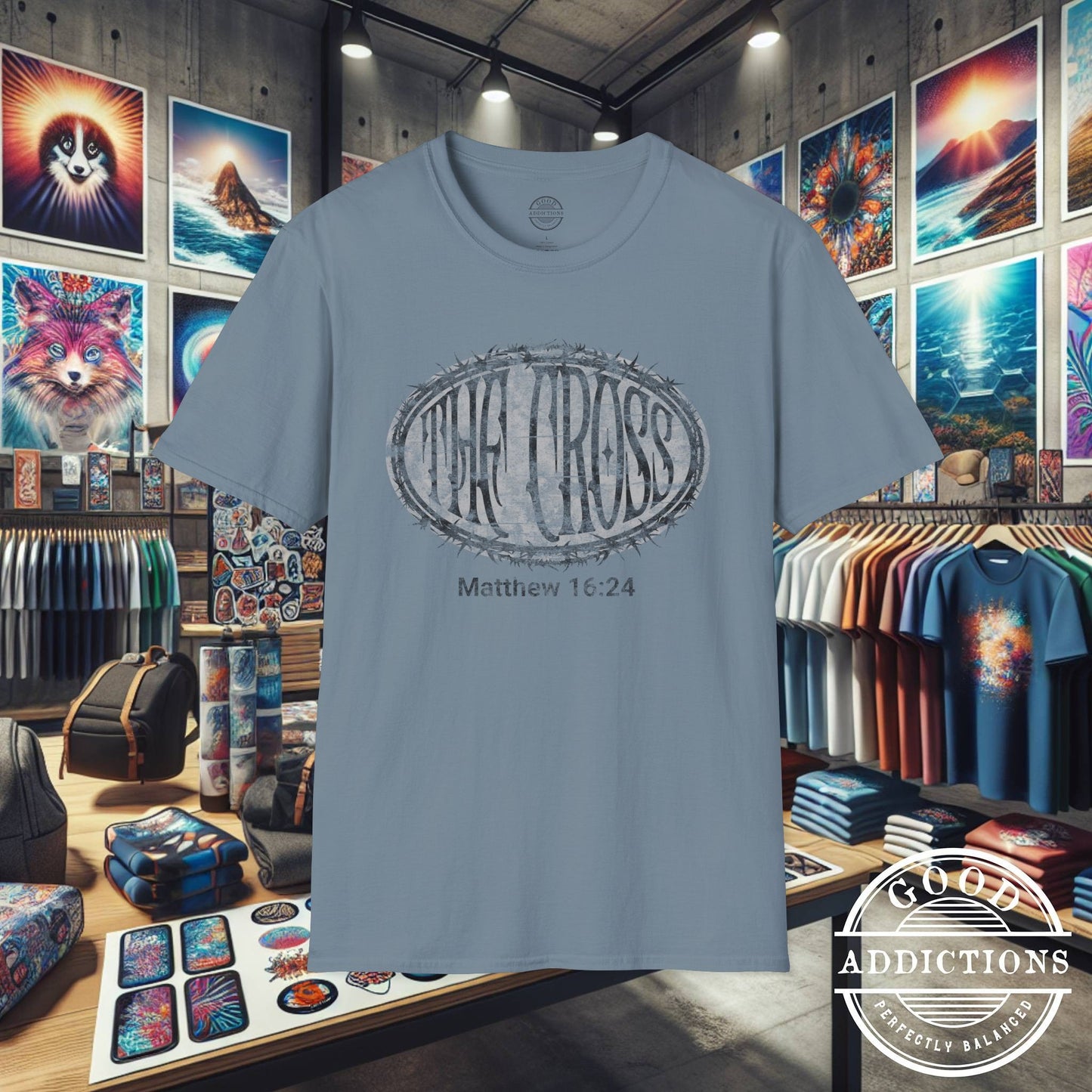 Take Up Your Cross – Matthew 16:24 T-Shirt – Bold Christian Discipleship Graphic Tee
