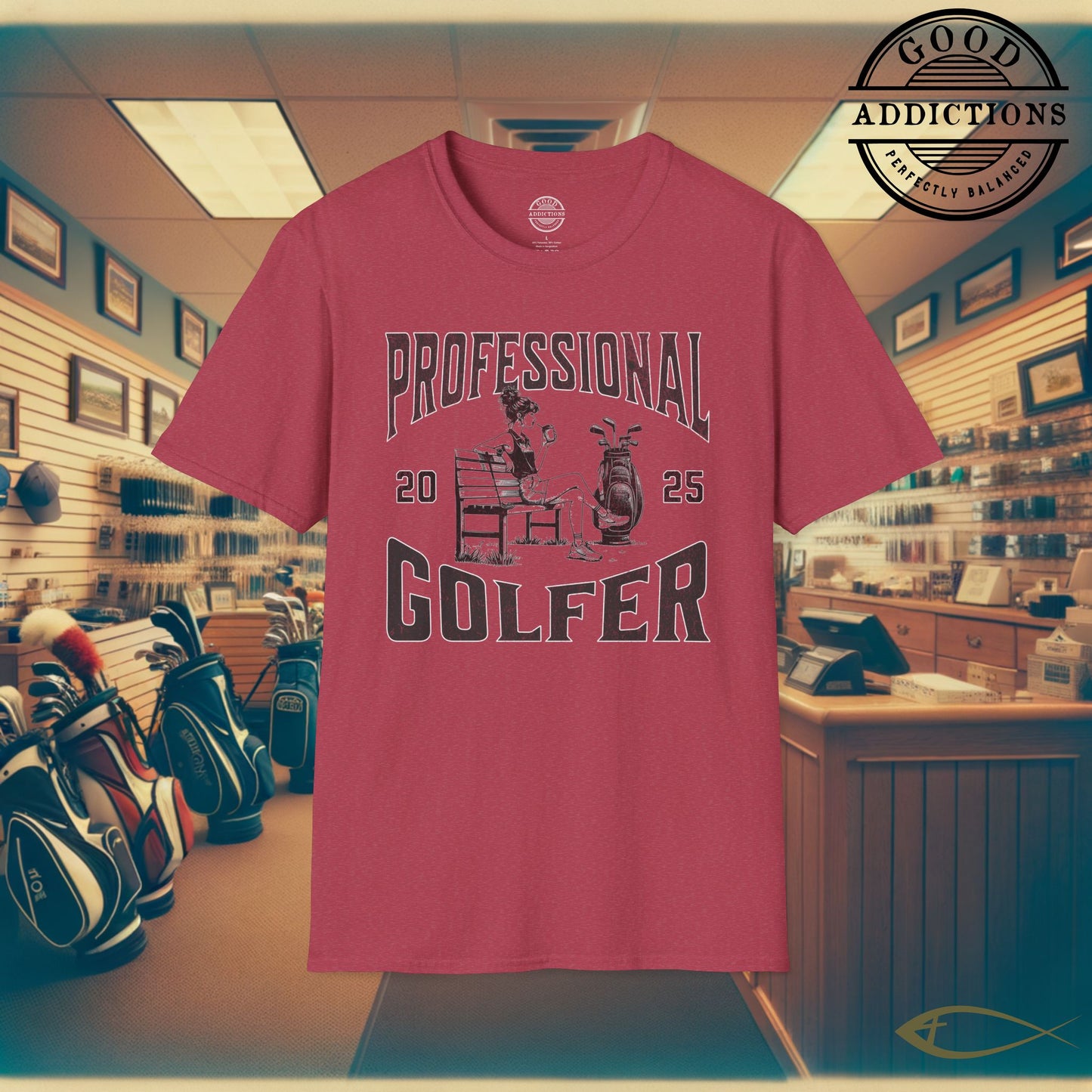 Pro Girl Golfer T-Shirt – “Fueled by Coffee & Fairways” Fun Tee for Golf Girls, Morning Swingers & Coffee-First Athletes