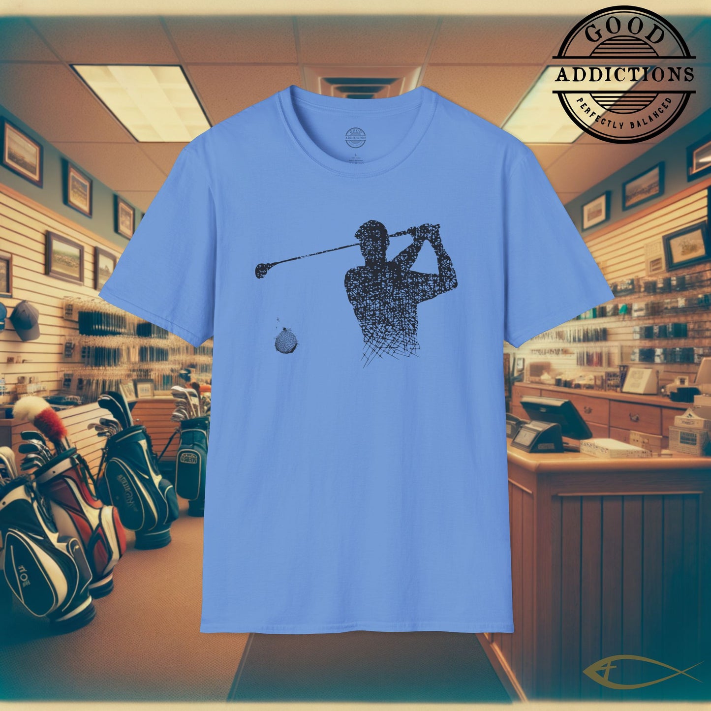 Minimalist Golfer T-Shirt – “Clean Swing Design” Stylish Golf Tee for Players, Purists & Modern Fairway Fans