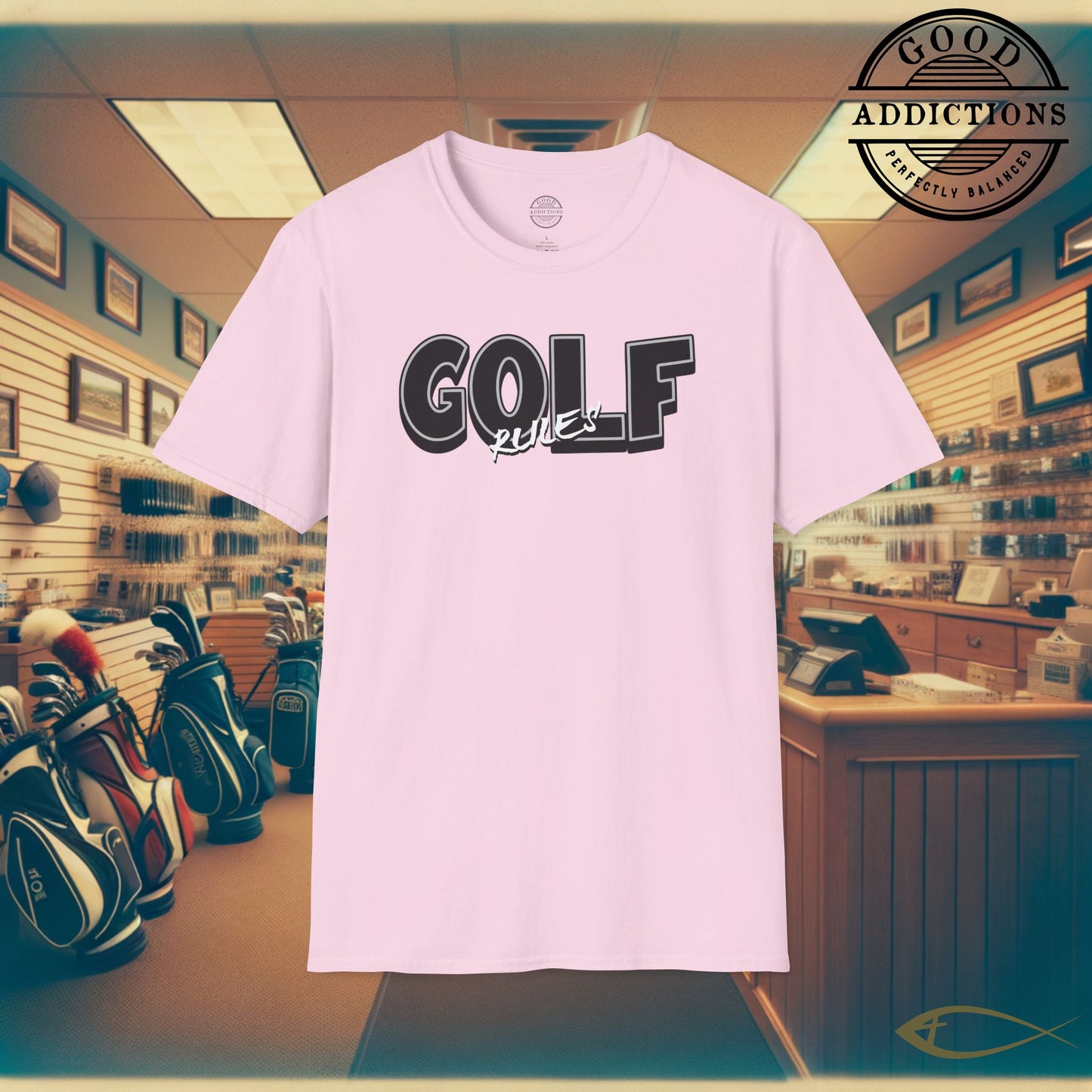 Golf Rules T-Shirt – “Classic Fairway Energy” Bold Tee for Golfers, Rule Sticklers & Game Day Players