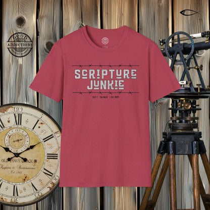 Scripture Junkie -Unisex 100% Cotton Softstyle T-Shirt